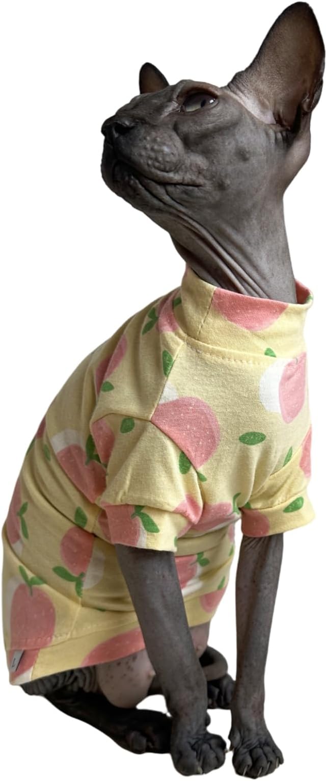 Limited Edition Sphynx Cat Cotton T-Shirts Hairless Cat Sweatshirt Pet Kitten - Image 4