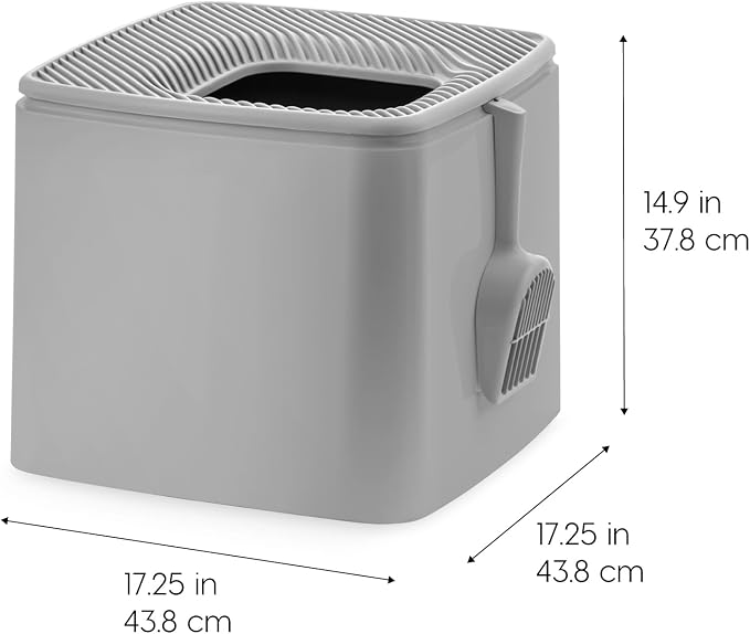 IRIS USA Cat Litter Box Top Entry - Image 3
