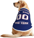 New York Custom Pet Jersey Dog Clothes Jersey Various Sizes Customized Any Name by EaunyVerat