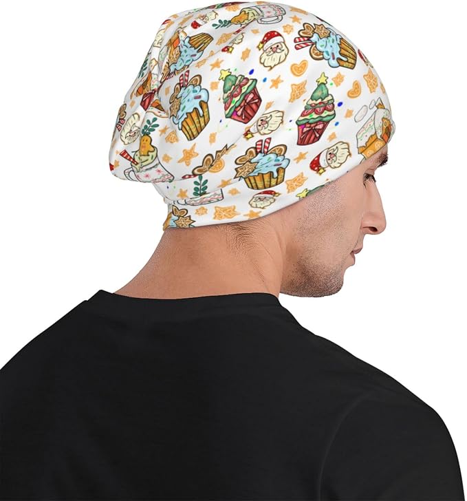 Beanie Hat Skull Cap Chemo Hat Slouchy Cap Headwear Stretch Knitted Hats - Image 8