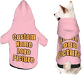 Custom Sweatshirt for Small Pet Cat Puppy Dogs Cold Weather Clothes Sweatshirt by AEKSCOH