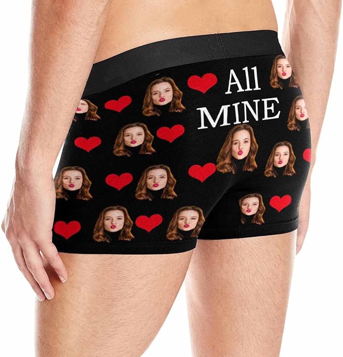 M YESCUSTOM Custom Faces Funny Short Briefs Gift - Image 5