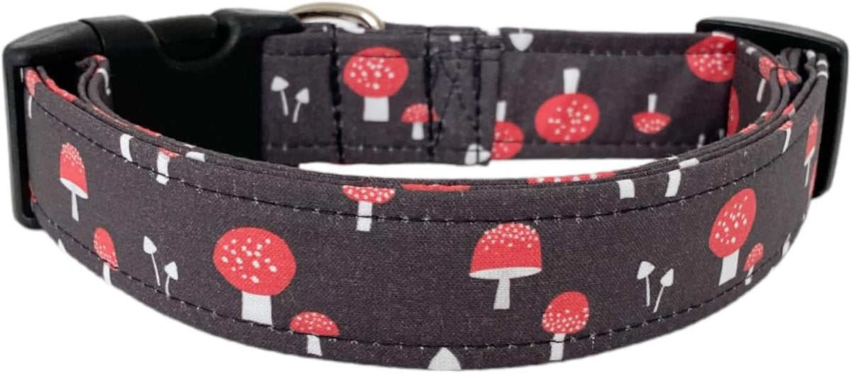 Mushrooms in Red Dog Collar - Image 2