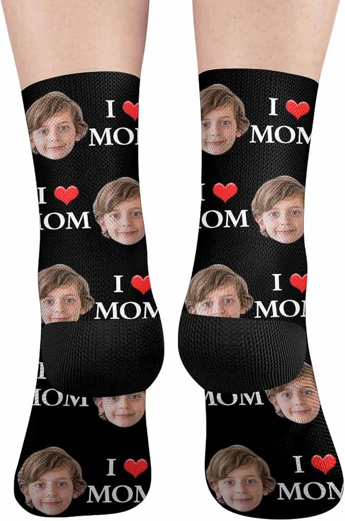 Artsadd Custom Face Socks for Women Men Cat Dog Lovers, Customized Unisex Funny - Image 2