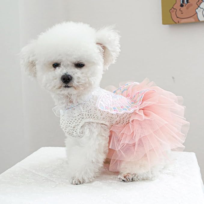 Fashion Sweet Puppy Dog Blingbling Princess Skirt Pet Dog Lace Cake Camisole - Image 5