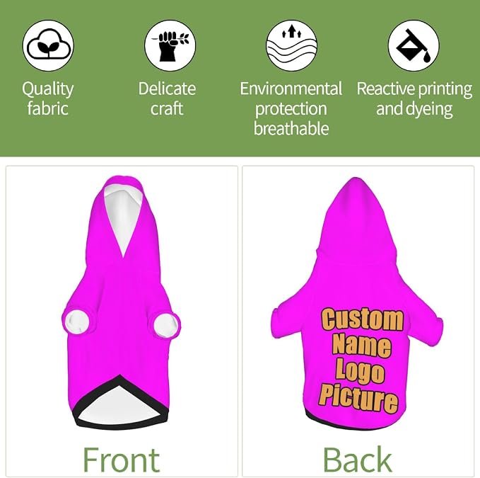 Custom Sweatshirt for Small Pet Cat Puppy Dogs Cold Weather Clothes Sweatshirt - Image 6