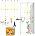 Cat Toys Indoor Hanging Door Retractable Bird Cat Toy by Mitubati