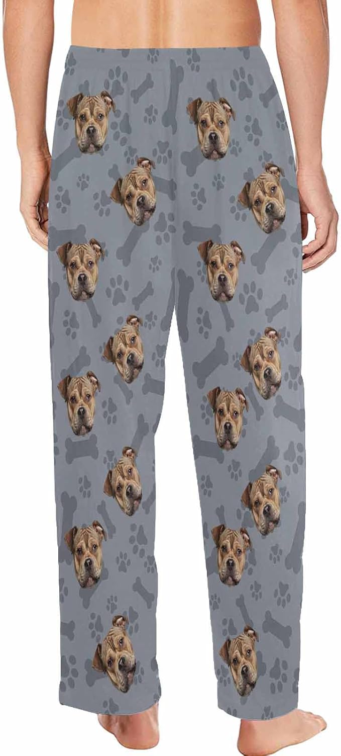 MyPupSocks Custom Pet Face Pajamas Pants Photo Pajama Bottoms - Image 2