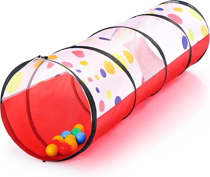 PigPigPen Kids Tunnel for Toddlers, Pop Up Play Tunnel Tent for Babies or Dogs by PigPigPen