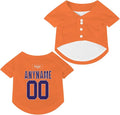 Custom Pet Dog Baseball Jersey Personalized Dog&Cat Jersey Printed Text Logo by Lonhooker
