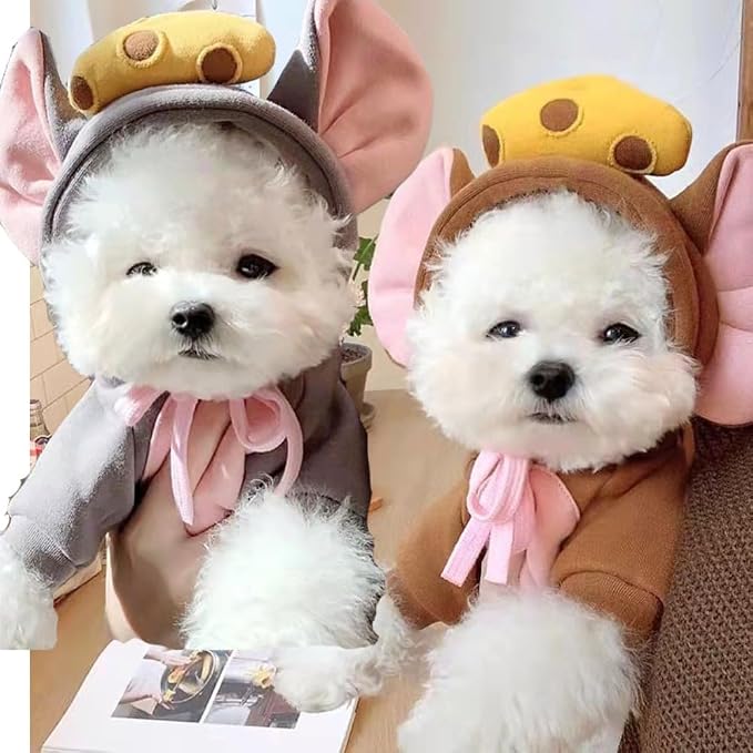 Dog Hoodies Cat Clothes Autumn Winter Sweatshirts Teddy Bulldog Bulldog - Image 2