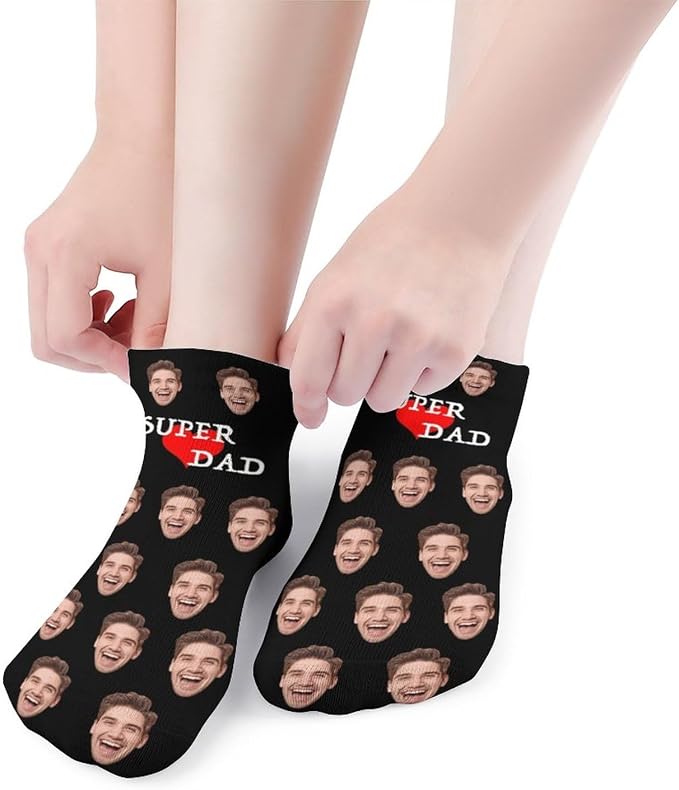 Personalized Ankle Socks with Face Custom Photo Socks Low Cut Ankle Socks - Image 5