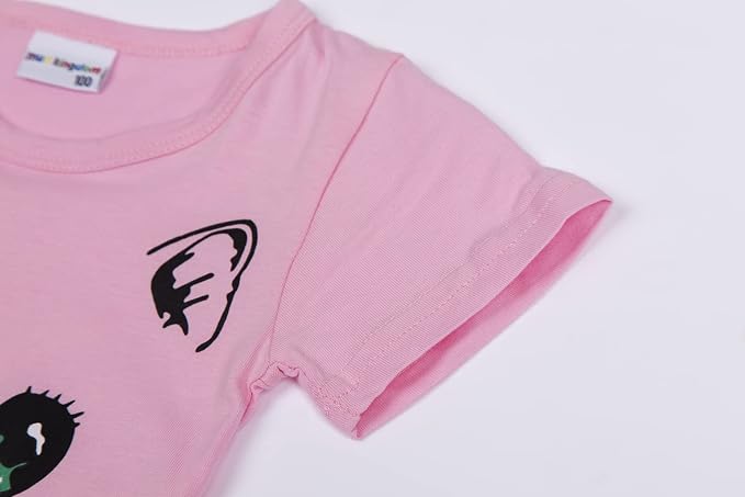 Mud Kingdom Little Girls Dresses Cotton Summer Holiday Cute Cat Dress Short - Image 5