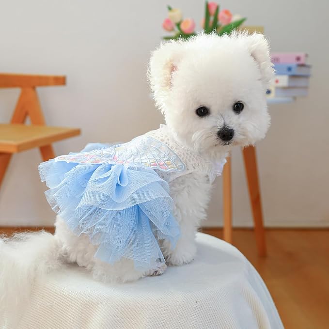 Fashion Sweet Puppy Dog Blingbling Princess Skirt Pet Dog Lace Cake Camisole - Image 6