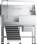 46" Dog Wash Station, 304 Stainless Steel, Side Ramp, 440 lb by DYTREND