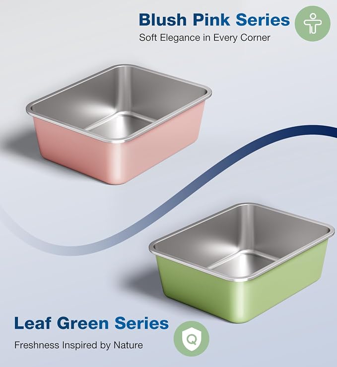 Stainless Steel Litter Box, Large Metal Cat Litter Box - Image 2