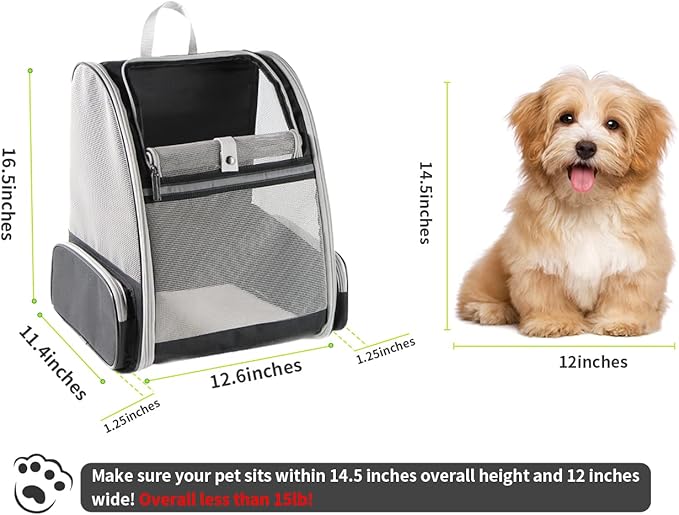 Texsens Innovative Traveler Bubble Backpack Pet Carriers - Image 2