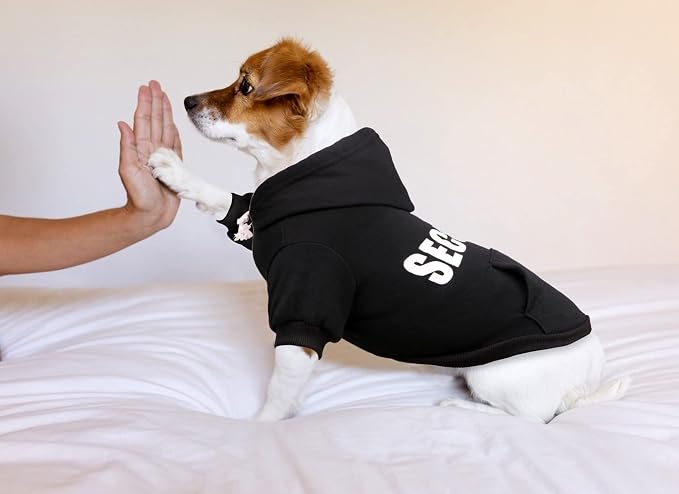 Dog Hoodie Security Dog Sweater Soft Brushed Fleece Pet Clothes Hoodie - Image 6