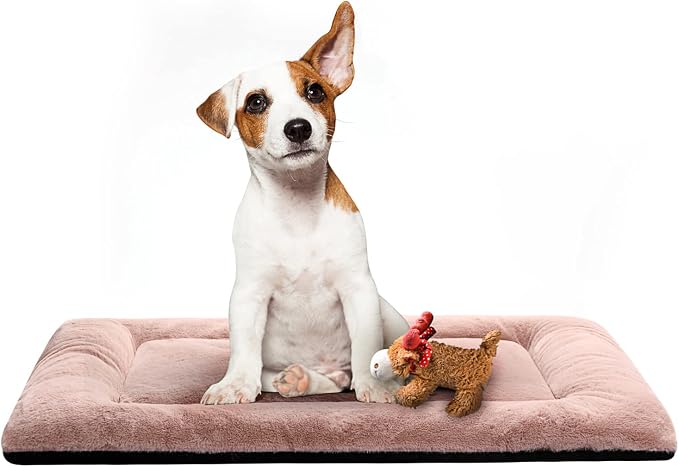 Dog Beds Crate Pad for Medium Dogs Fit Dog Crates, Washable & Anti-Slip Kennel by VERZEY