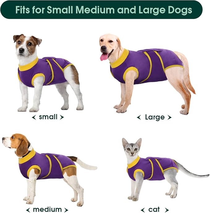 Kuoser Recovery Suit for Dogs Cats After Surgery, Professional Pet Recovery - Image 3