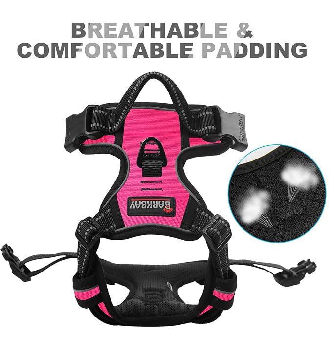 BARKBAY No Pull Dog Harness Front Clip Heavy Duty Reflective Easy Control Handle - Image 7