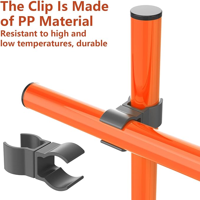 10-Pack Dog Agility Jump Bar Clamps, Double-Way Rotating Connectors Fit 20mm & - Image 5