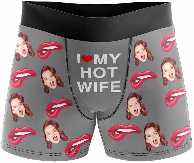 M YESCUSTOM Custom Faces Funny Short Briefs Gift by MYESCUSTOM
