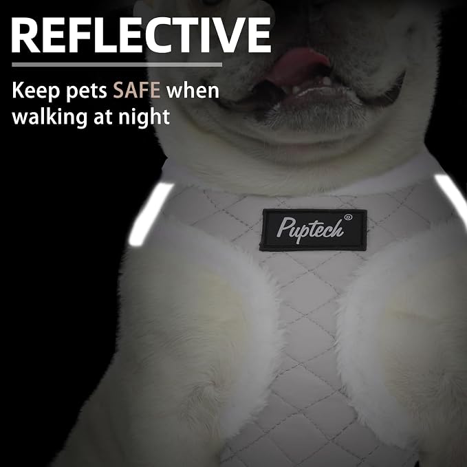 PUPTECK Plush Dog Harness and Leash Set - Image 4