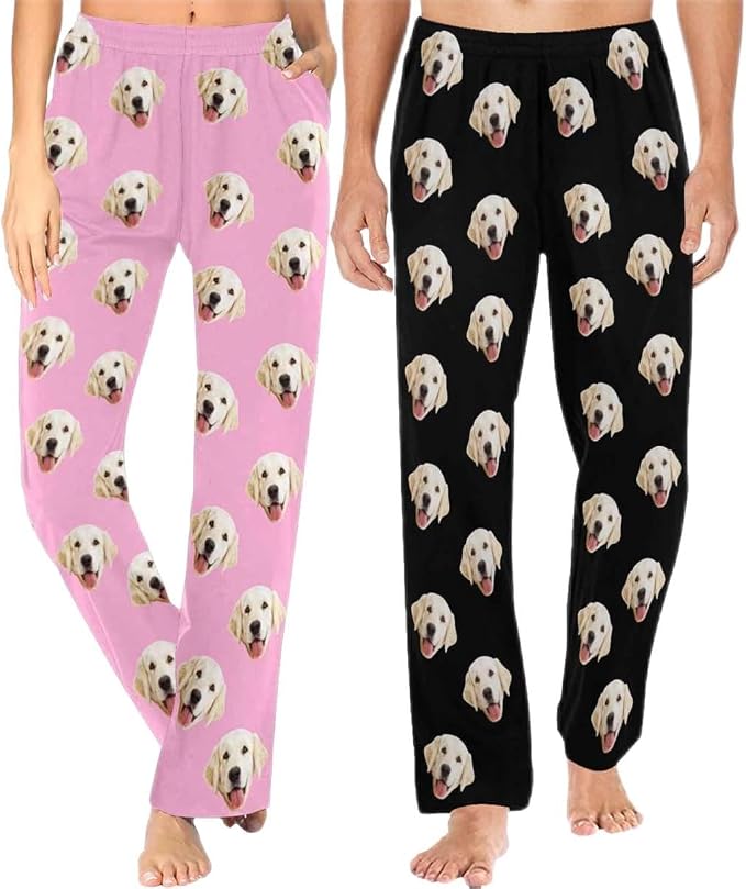 MyPupSocks Custom Face Pajama Pant Christma Pajama Bottoms Personalized Pajama by MyPupSocks