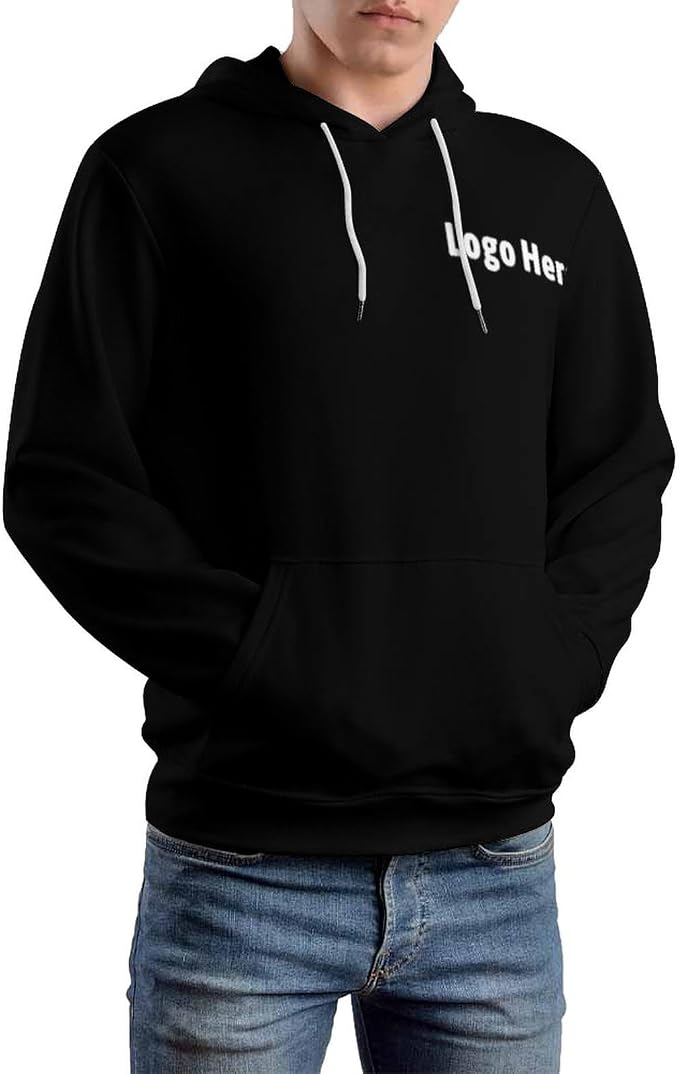 Artsadd Custom Face Unisex athletic Pockets Sweatshirt Loose Hoodie Custom - Image 2