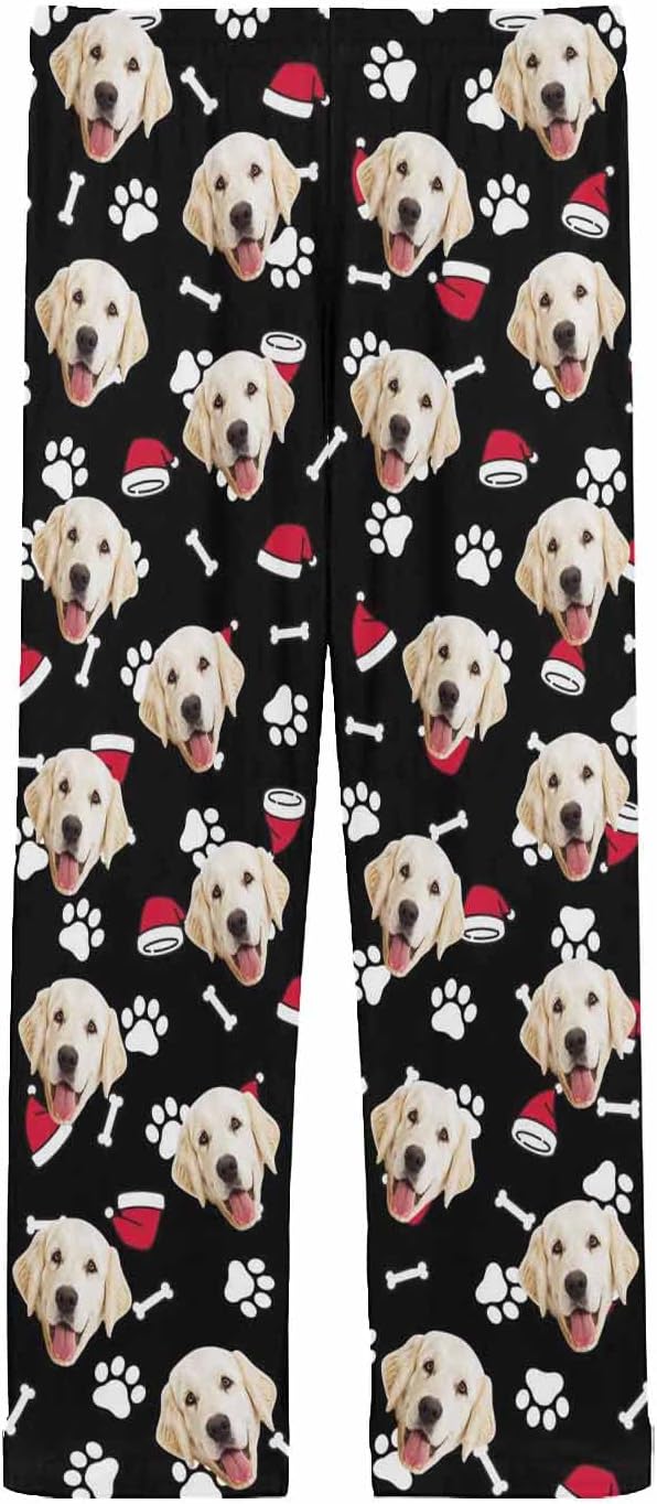 MyPupSocks Custom Pet Face Pajamas Pants Photo Pajama Bottoms - Image 4