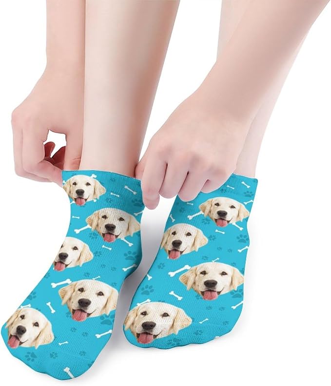 Personalized Ankle Socks with Face Custom Photo Socks Low Cut Ankle Socks - Image 5