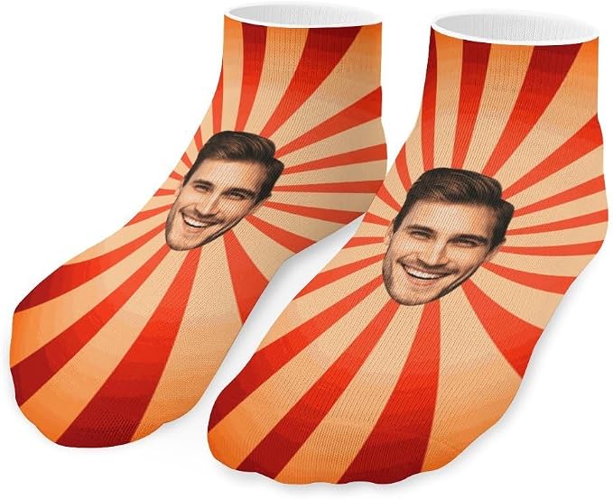 Personalized Ankle Socks with Face Custom Photo Socks Low Cut Ankle Socks by Unknown