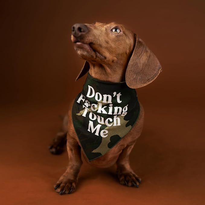 Don't F*ckin Touch Me Dog Bandana - Image 2