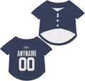 Custom Pet Dog Baseball Jersey Personalized Dog&Cat Jersey Printed Text Logo by Lonhooker