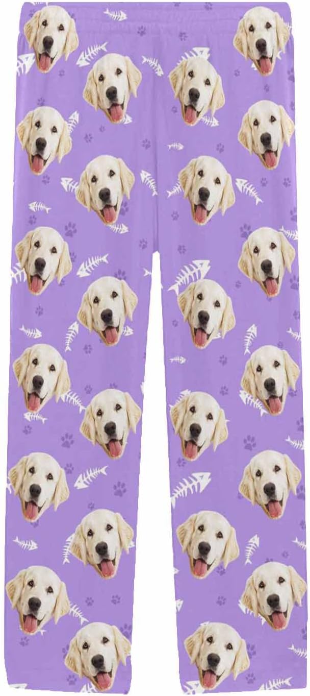 MyPupSocks Custom Pet Face Pajamas Pants Photo Pajama Bottoms - Image 3