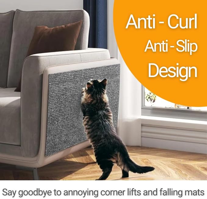 SAVUK Cat Scratching Mat for Couch Furniture Protective Cover Anti-Fall - Image 3
