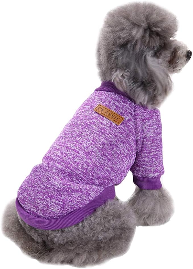 Jecikelon Dog Clothes Dogs Sweater Soft Puppies Clothing Winter Puppy Sweaters by Jecikelon