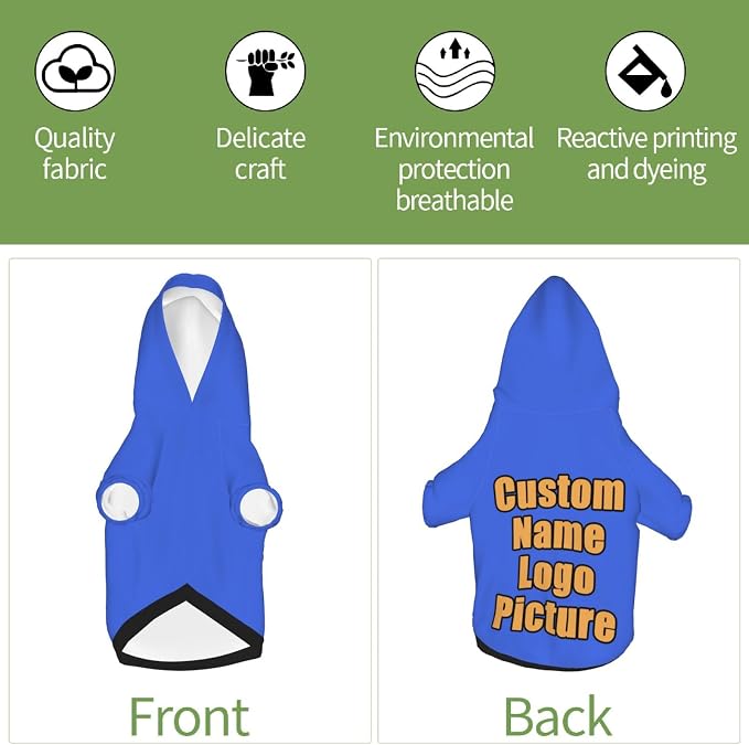 Custom Sweatshirt for Small Pet Cat Puppy Dogs Cold Weather Clothes Sweatshirt - Image 6