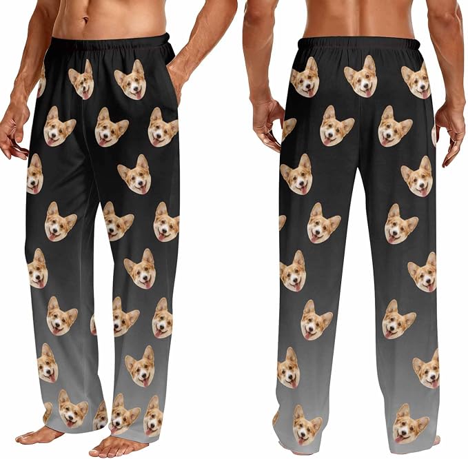 Custom Couple Pajama Pants Sock - Image 3