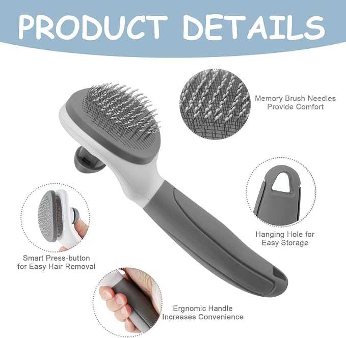 Cat Brushes for Indoor Cats, Dog Brush for Shedding - Image 3