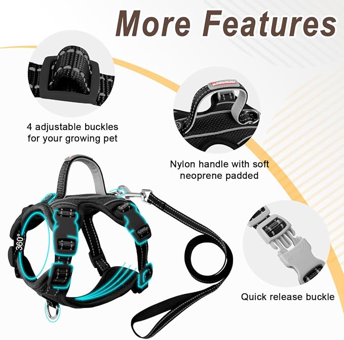 Cat Harness and Leash Set for Walking Escape Proof for Small Large cat Kitten - Image 6