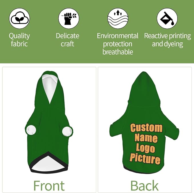 Custom Sweatshirt for Small Pet Cat Puppy Dogs Cold Weather Clothes Sweatshirt - Image 6