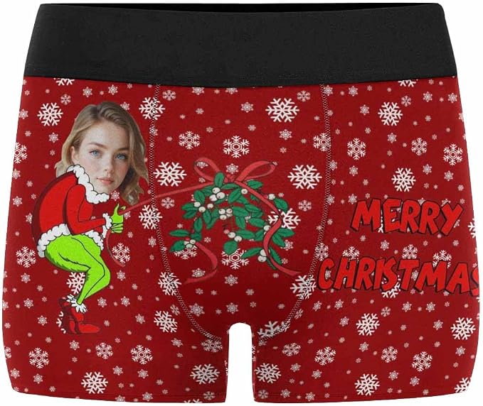 M YESCUSTOM Custom Faces Funny Short Briefs Gift - Image 6
