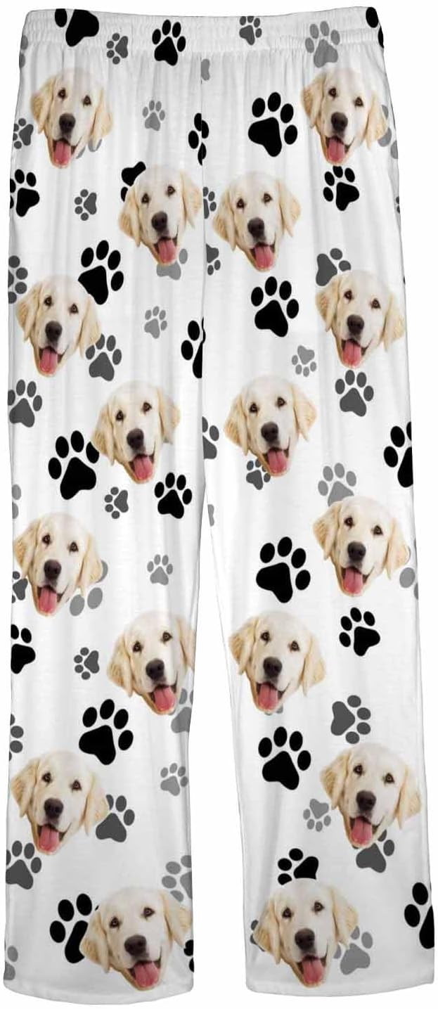 MyPupSocks Custom Pajama Pants for Pet Lover, Personalized Photo Face Printed - Image 6