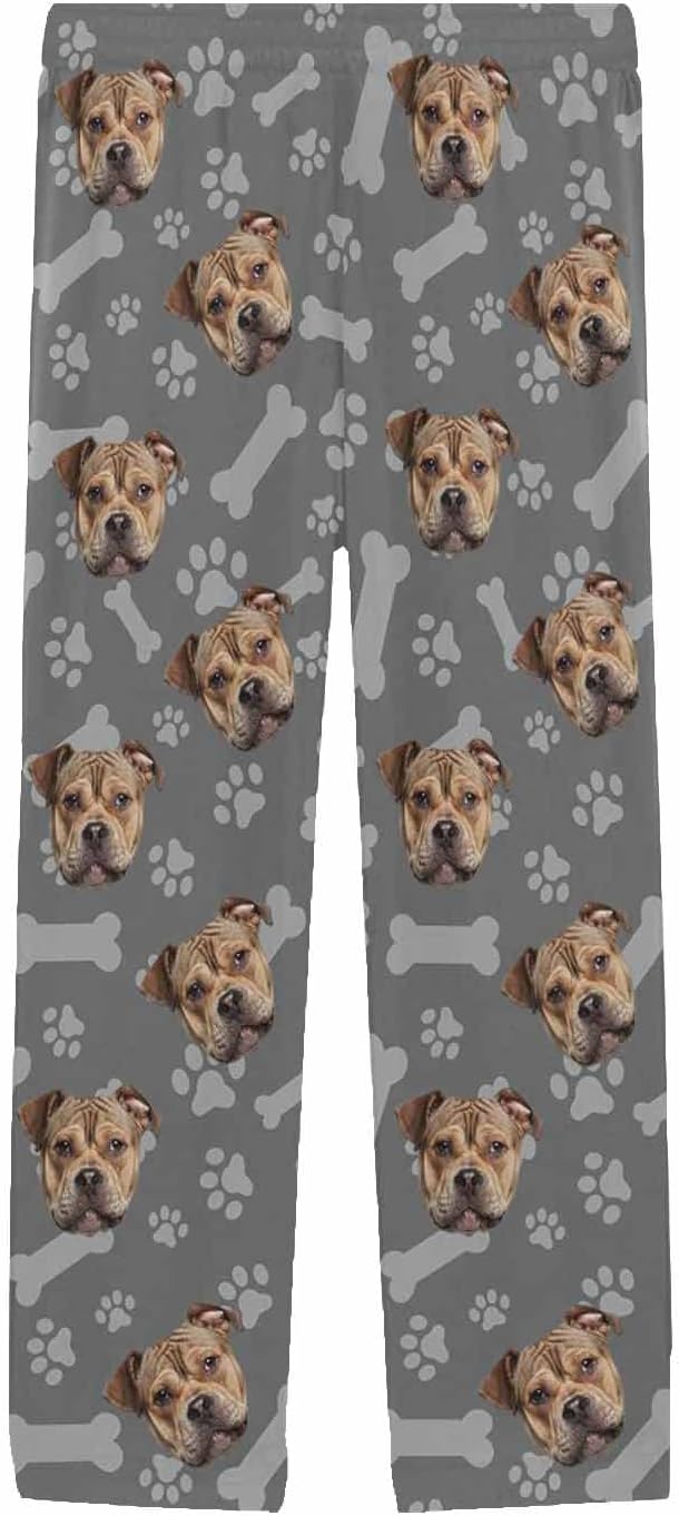 MyPupSocks Custom Pet Face Pajamas Pants Photo Pajama Bottoms - Image 3