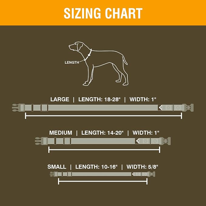Browning Classic Preformance Webbing Pet Collar, Fully Adjustable, Available in - Image 7