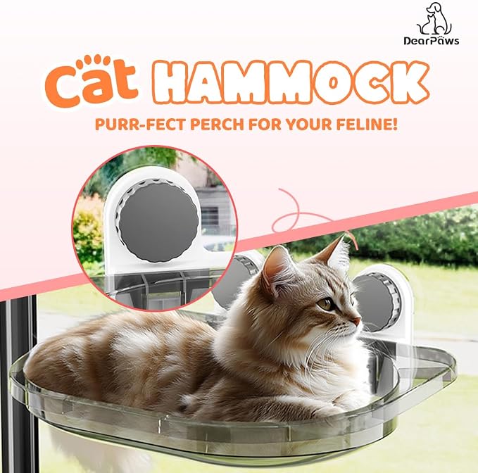 3-in-1 Cat Toy and Cat Window Perch, Window-Mounted Hammock - Image 6
