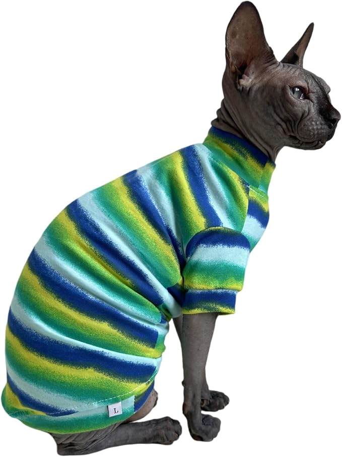Limited Edition Sphynx Cat Cotton T-Shirts Hairless Cat Sweatshirt Pet Kitten - Image 4