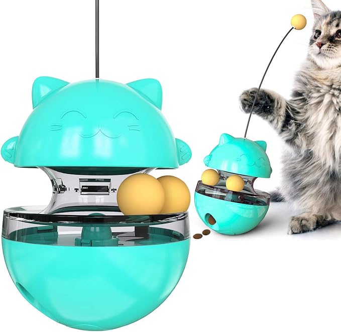 Cat Toy for Indoor Cats Wobble KittenTreat Dispensing Ball Food Dispenser - Image 2